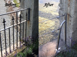 Nautical Fence Before and After