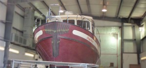 Nordic Tug Hull Refinishing Before